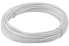 Toron de cuivre isolé blanc