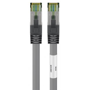 Câble patch RJ45 (CAT 6A, 500 MHz) avec câble brut CAT 8.1 S/FTP, 20 m