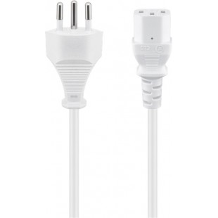 Cordon d’alimentation Suisse  2 m, Blanc 2 m
