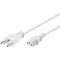 Cordon d’alimentation Suisse  2 m, Blanc 2 m