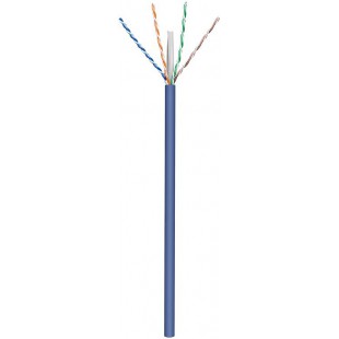 CAT 6a câble réseau, U/UTP, Bleu 100 m