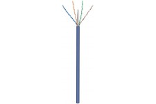 CAT 6a câble réseau, U/UTP, Bleu 100 m