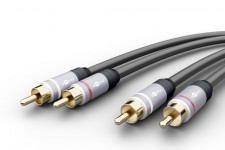 Câble de raccordement audio Premium stéréo 0.75 m