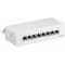 CAT 6a panneau de brassage mini/bureau, 8 ports blanc