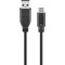 Câble USB 2.0 USB-C™ vers USB A, noir 1.8 m