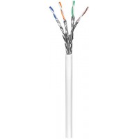 CAT 6 câble réseau, S/FTP (PiMF), Blanc 100 m