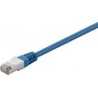 CAT 5e patchcable, F/UTP, Bleu 0.5 m