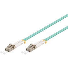 Câble à fibres optiques, Multimode (OM3) Aqua 10 m