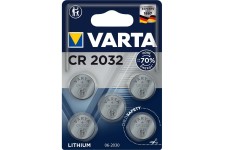 Pile bouton au Bouton Lithium CR2032 5-Plaquette