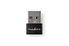 Adaptateur USB | USB 2.0 | USB Type-A | USB Type-C ™ femelle | Plaqué nickel | Droit | Métal | Noir | Enveloppe