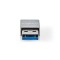 Adaptateur USB | USB 3.2 Gen 1 | USB-A Mâle | USB Type-C ™ femelle | Plaqué nickel | Droit | Métal | Noir | Boîte