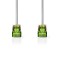 Câble Cat 7 | S/FTP | RJ45 Male | RJ45 Male | 1.0 m | Rond | LSZH | Gris | Boite avec Fenêtre