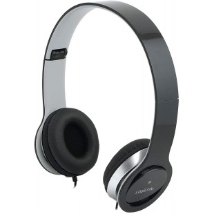 LogiLink HS0028 Casque Stéréo avec Microphone Jack 3,5 mm Noir