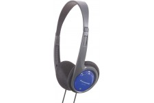 Panasonic Casque stéréo RP-HT010E-A I HP 30mm Aimant neodyme casque léger noir gris - Version Française