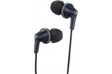 Panasonic Ecouteurs intra-auriculaires RP-HJE125E-K I Aimant neodyme Micro Design ergo fit noir - Version Française