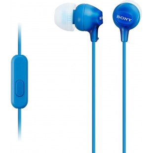 Sony MDR-EX15APLI Ecouteurs Intra-auriculaires avec Microphone - Bleu