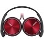 Sony MDR-ZX310APR Casque Pliable avec Microphone - Rouge