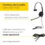 Jabra Biz 1500 - Casque Mono supra-auriculaire Quick Disconnect - Casque Filaire avec Microphone Antibruit et Protection contre 