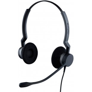 Jabra Biz 2300 - Casque Stereo supra-auriculaire Quick Disconnect - Casque Filaire avec Microphone Antibruit Pour Téléphones de 