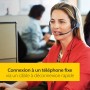 Jabra Biz 2300 - Casque Stereo supra-auriculaire Quick Disconnect - Casque Filaire avec Microphone Antibruit Pour Téléphones de 