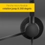 Jabra Biz 2300 - Casque Stereo supra-auriculaire Quick Disconnect - Casque Filaire avec Microphone Antibruit Pour Téléphones de 