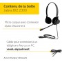 Jabra Biz 2300 - Casque Stereo supra-auriculaire Quick Disconnect - Casque Filaire avec Microphone Antibruit Pour Téléphones de 