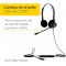 Jabra Biz 2300 USB-A MS Casque Stéréo intra-auriculaire - Casque Antibruit Filaire Skype For Business avec Unité de Contrôle pou