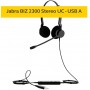 Jabra Biz 2300 USB-A UC Casque Stéréo intra-auriculaire - Casque Antibruit Filaire Communications Unifiées avec Unité de Contrôl