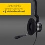 Jabra Biz 2300 USB-A UC Casque Stéréo intra-auriculaire - Casque Antibruit Filaire Communications Unifiées avec Unité de Contrôl