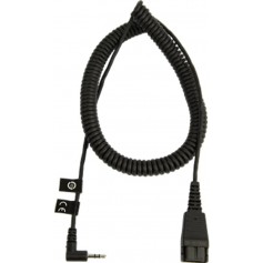Jabra Câble etiro mini Jack 2,5 mm tip:m+,ring:r pour téléphone Panasonic