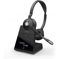 Jabra Engage 65 Casque DECT Stereo - Casque Sans Fil Certifié Skype Entreprise avec Suppression Avancée du Bruit pour Téléphones