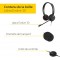 Jabra Evolve 30 MS Casque Stereo - Casque certifié Microsoft VoIP Softphone avec annulation passive du bruit - Câble USB avec co