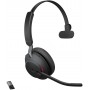 Jabra Evolve2 65 Casque PC Sans Fil - Casque Certifié Microsoft Teams Mono Ecouteur avec Batterie Longue Durée - Adaptateur Blue