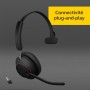 Jabra Evolve2 65 Casque PC Sans Fil - Casque Certifié Microsoft Teams Mono Ecouteur avec Batterie Longue Durée - Adaptateur Blue