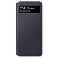 Samsung S View Wallet EF-EA426P Etui de Protection Antichoc avec fenêtre de visualisation intégrée pour Galaxy A42 5G Noir