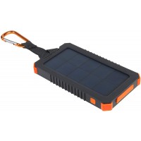 Xtorm Solar Power Bank - Chargeur solaire extérieur - 5000 mAh - Affichage LED - USB - USB-C et avec lampe de poche - Orange
