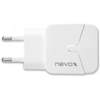 Nevox USB Chargeur Auto-ID Ladeadapter Dual Port 2.4 A 100-240V