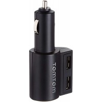 TomTom Chargeur de Voiture multi-prises, 12V pour tous les GPS TomTom et tout autre appareil qui charge en USB comme les smartph