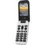 Doro 6060 Téléphone Portable 2G Dual SIM à Clapet Débloqué pour Seniors avec Affichage Externe, Grandes Touches, Touche d'Assist