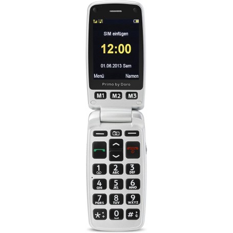 Primo 413 by Doro Téléphone portable à larges touches avec station de rechargement