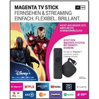 Telekom MagentaTV Stick - Live TV Streaming - HDMI - 4K Ultra HD - 3 Mois Disney Inclus