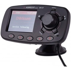 Albrecht 27257 Dr 57 Voiture Radio Dab + Adaptateur (DLS) avec kit Mains-Libres Bluetooth Noir