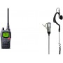 Albrecht Talkie-Walkie G9 Pro Noir, C1385 & MA 21-L Kit Micro/oreillette avec Fonction Vox/PTT pour Talkie Walkie