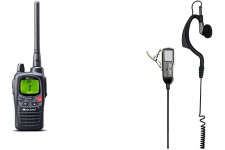 Albrecht Talkie-Walkie G9 Pro Noir, C1385 & MA 21-L Kit Micro/oreillette avec Fonction Vox/PTT pour Talkie Walkie