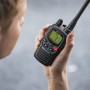 Albrecht Talkie-Walkie G9 Pro Noir, C1385 & MA 21-L Kit Micro/oreillette avec Fonction Vox/PTT pour Talkie Walkie