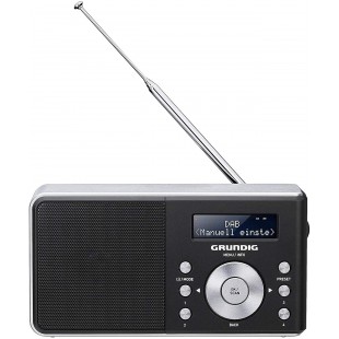 Grundig Music 6000 Dab+ Personnel Numérique Noir Radio Portable - Radios Portables (Personnel, Numérique, Dab,Dab+,FM, LCD, Noir