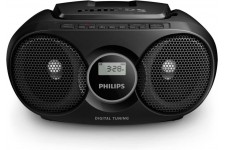 Philips Audio - AZ215B/12 Lecteur CD (Dynamic Bass Boost, Tuner Numérique FM, 3 Watts, Entrée Audio) Noir