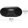 Sony ZS-PS55 Radio/Radio-réveil Lecteur CD MP3 Port USB (compatible radio AM/FM, radio numérique DAB/DAB+) - Noir