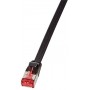 LogiLink Cat.6 3m câble de réseau Cat6 U/FTP (STP) Noir - Câbles de réseau (3 m, Cat6, U/FTP (STP), RJ-45, RJ-45, Noir)