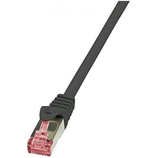 LOGILINK Lot de 10 Câbles Patch, Cat. 6, S/FTP, 0,25 m, noir